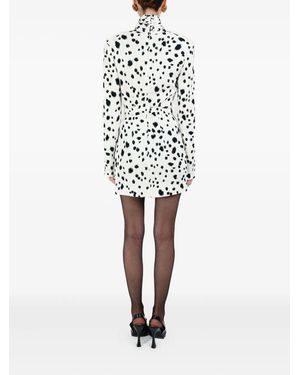 ROWEN ROSE Dalmatian-Pattern Dress in White | Lyst UK