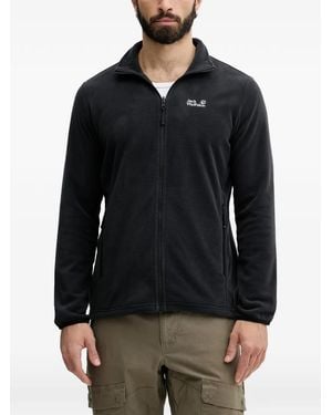 Jack Wolfskin Taunus 100 Fleece-Texture Zip-Up 3-In-1 Jacket - Black