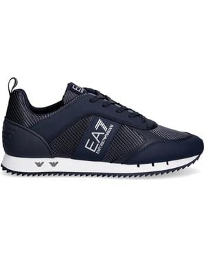 EA7 Lace-Up Sneakers - Blue