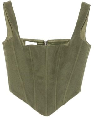 Vestiaire d'un Oiseau Libre Corsage aus Kaschmir - Grün