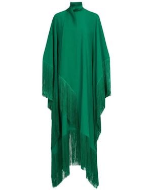 Taller Marmo Mrs Ross Maxi-Kaftankleid Mit Fransen - Grün