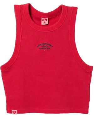 AAPE BY A BATHING AP Logo Tank Top - Red