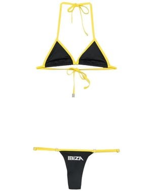 The Attico Top De Bikini Con Logo - Blanco