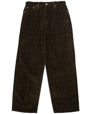 Levi's 578 Baggy Plaid Corduroy Pants - White