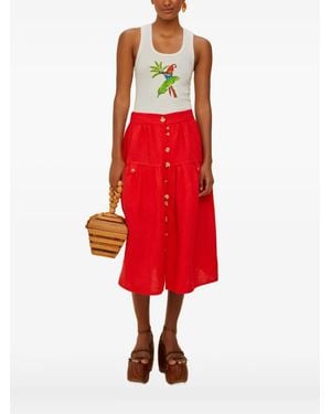 FARM Rio Parrot-Graphic Tank Top - Red