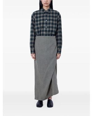 Our Legacy Vestido Camisero Con Detalle Retorcido - Gris