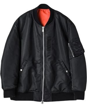 TAKAHIROMIYASHITA TheSoloist. Zip-up "Black" bomber jacket - Schwarz