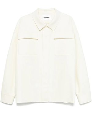 Jil Sander Felted Shirt - White