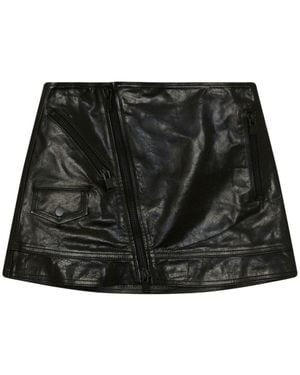 Jonathan Simkhai Hannah Faux-Leather Mini Skirt - Black