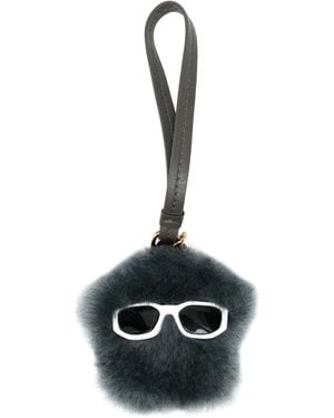 Versace Medusa Bag Charm - Black