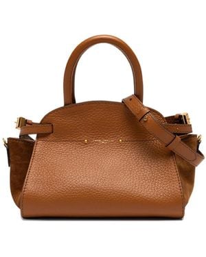 Gianni Chiarini Sac À Main À Design Bi-Matière - Marron
