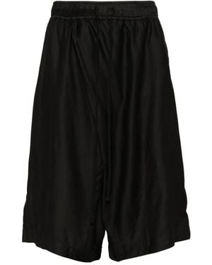 Julius Umbra Drop-Crotch Shorts - Black