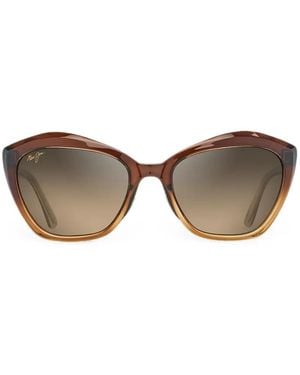Maui Jim Lotus Cat-Eye Sunglasses - Brown
