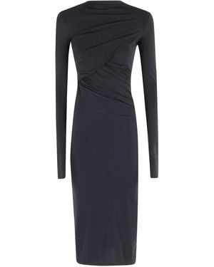 Amazuìn Francis Kleid mit langen Ärmeln - Blau