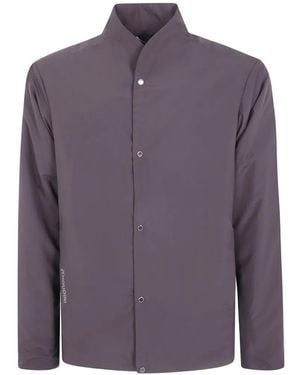 Houdini Sportswear Enfold Logo-Print Shirt Jacket - Purple