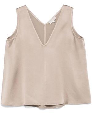 Antonelli Satin Vest - Natural