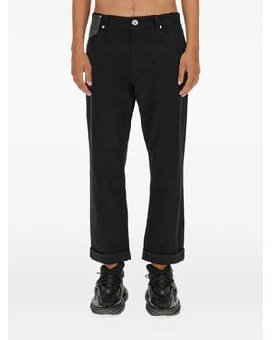 Balmain Cuffed Pocket Jeans - Black