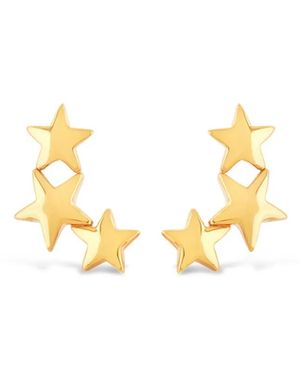 Dinny Hall Bijou Star Trio Ear Studs - Metallic