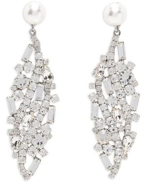 Magda Butrym Crystal-Embellishment Earrings - White