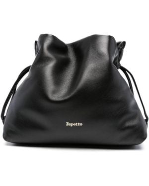 Repetto Bolso de hombro Plume - Negro