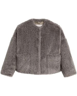 Mackintosh Faux-Fur Jacket - Gray