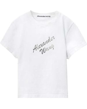 Alexander Wang Shrunken T-Shirt - White