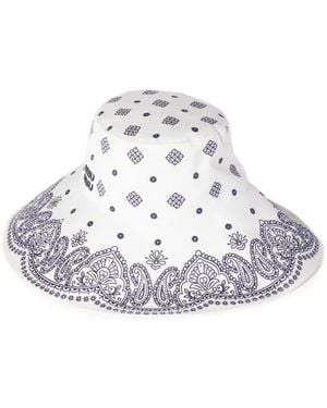 Miu Miu Bandana-print bucket hat - Weiß