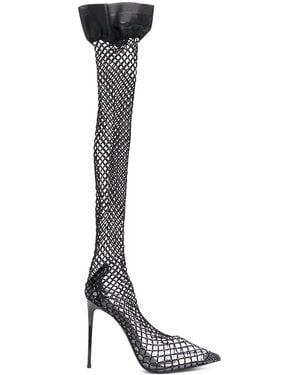 Le Silla Gilda Over-The-Knee Boots - White