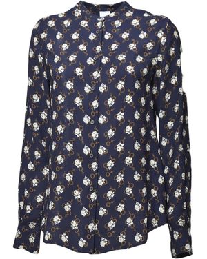 Aspesi Camisa con estampado floral - Azul