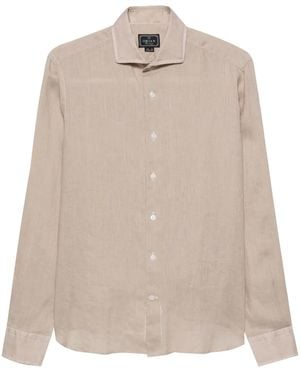 Orian Long-Sleeve Linen Shirt - Natural