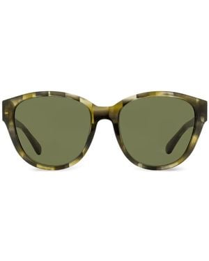 Tory Burch Pantos Logo-Plaque Sunglasses - Green