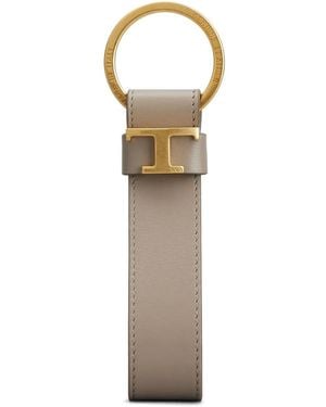 Tod's Porte-Clés En Cuir - Gris