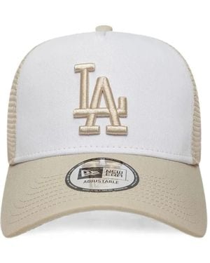 KTZ Mlb League Essential La Dodgers Light 9Forty A-Frame Trucker Adjustable Cap - White