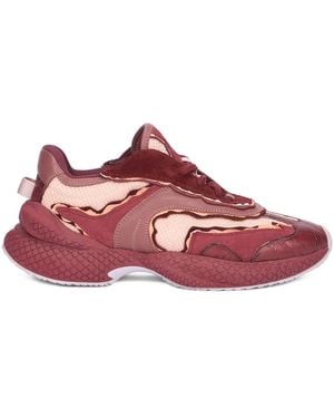 Roberto Cavalli Colour-Block Panelled Trainers - Red