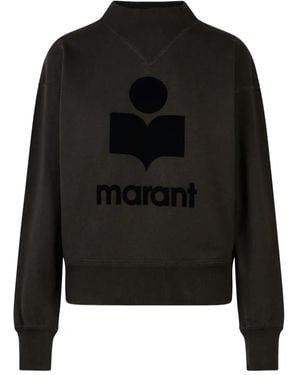 Isabel Marant フロックロゴ スウェットシャツ - ブラック