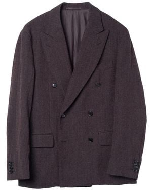 Kaptain Sunshine Double-Breasted Blazer - Blue