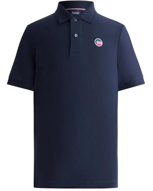 Fusalp Pique-Cotton Logo Polo Shirt - Blue
