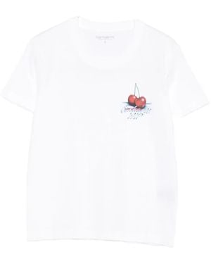 Carhartt Cherry Print T-Shirt - White