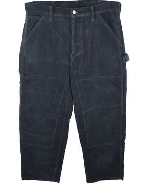 Emotionally Unavailable Heart Hose aus Cord - Blau