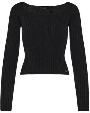 Gucci Soft Rib Wool-Cashmere Top With Tag - Black