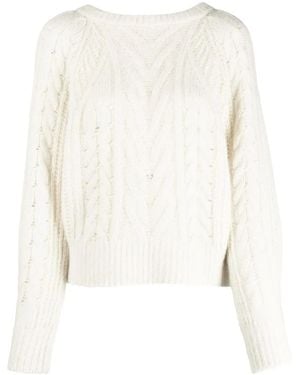 IRO Jersey De Punto De Ochos - Blanco