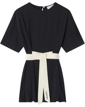 Lanvin Belted T-Shirt - Black