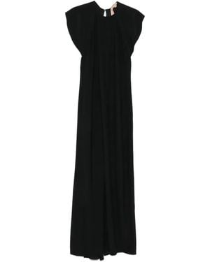 N°21 Open-Back Ruffled Dress - Black
