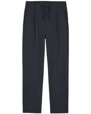 Herno Drawstring-Waist Slim-Leg Pants - Blue