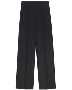 Marni Wool Wide-Leg Pants - Blue