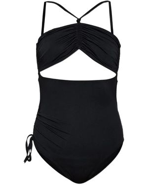 Balmain Maillot De Bain Une Pièce À Découpes - Noir