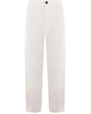 MYTHINKS Hose mit Bundfalten - Weiß