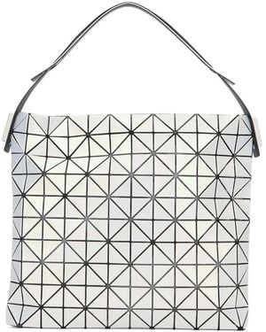 Issey Miyake Geometric-Pattern Tote Bag - White