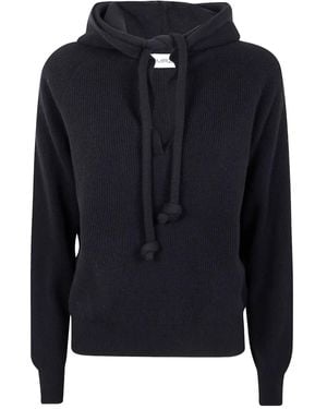 Mrz Gerippter Hoodie - Blau
