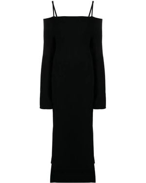 Nanushka Bibian Off-Shoulder Maxi Dress - Black